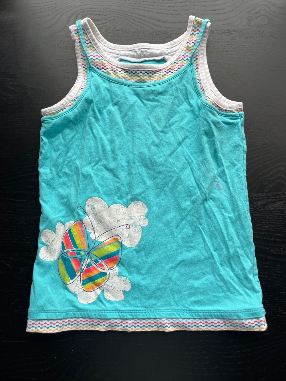 Circo Y2K Butterfly Layered Tank Top